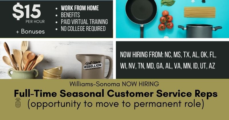 Work from Home for Williams Sonoma