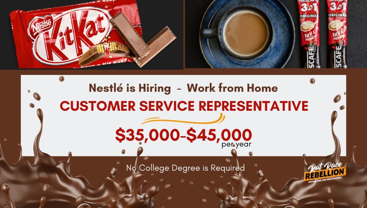 Nestlé is Hiring Work from Home Customer Service Rep