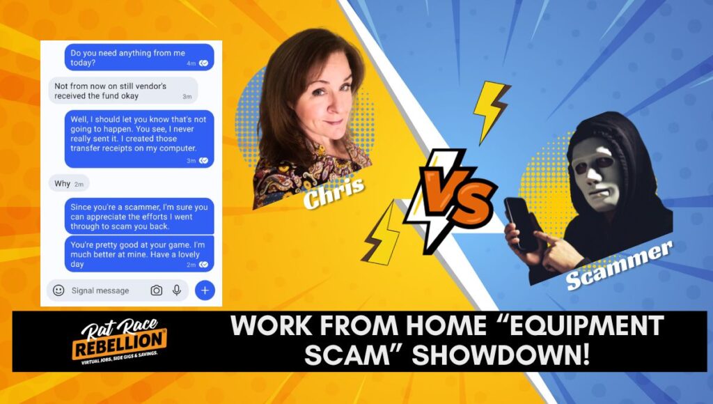 Chris vs. Scammer Check for Equipment Scam That's Hurting Work from