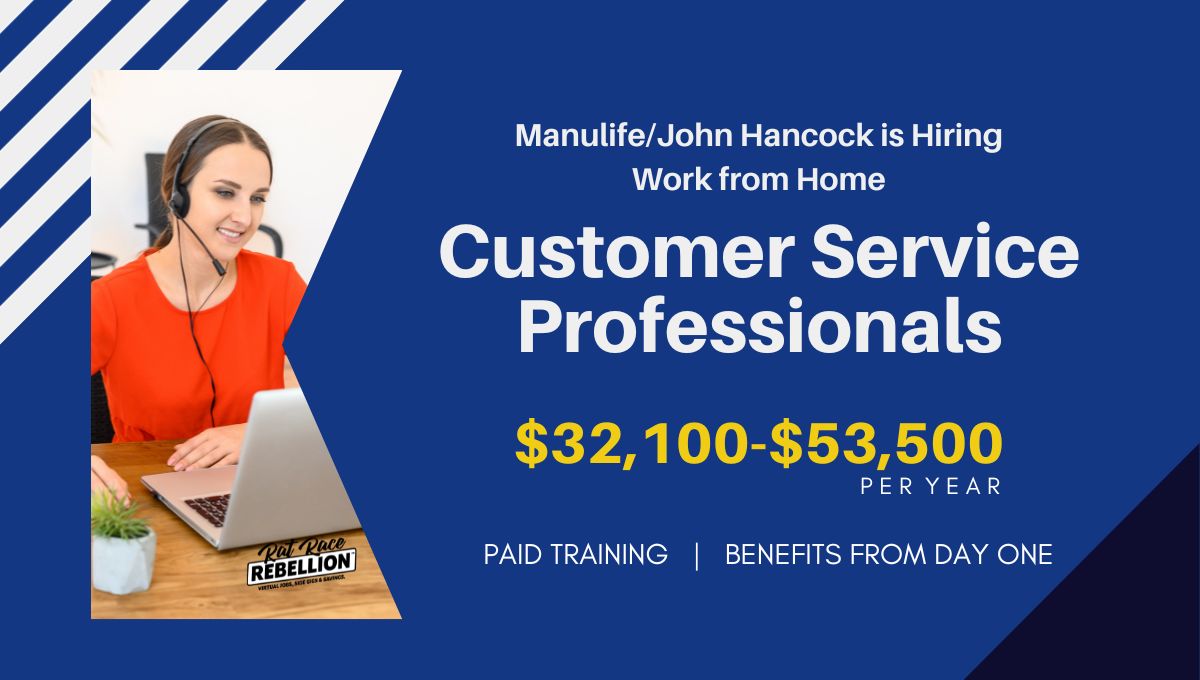 ManulifeJohn Hancock is Hiring Customer Service Professionals