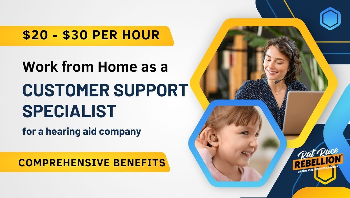 $20 $30 per hour work from home as a Customer Support Specialist