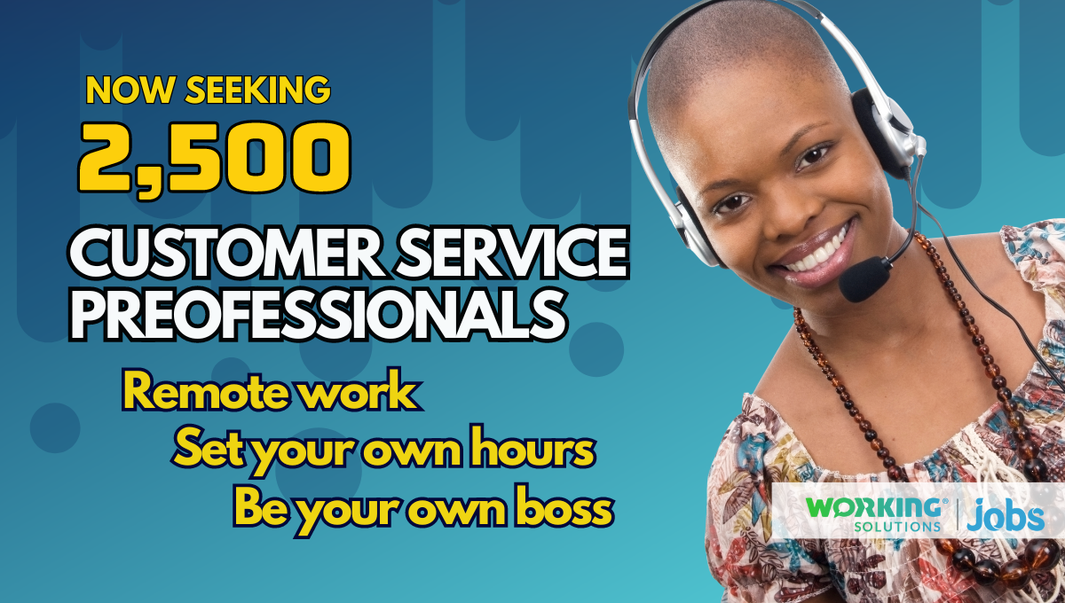 Working Solutions Hiring 2,500 Customer Service Professionals