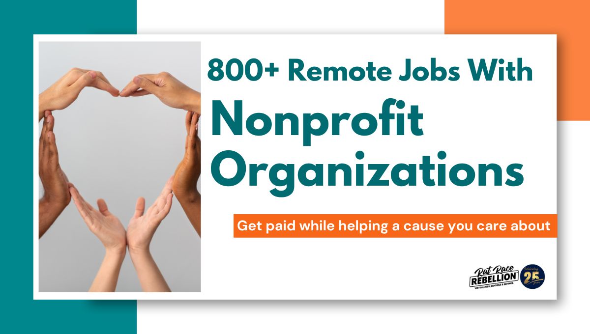 800+ remote jobs with Nonprofit Organizations