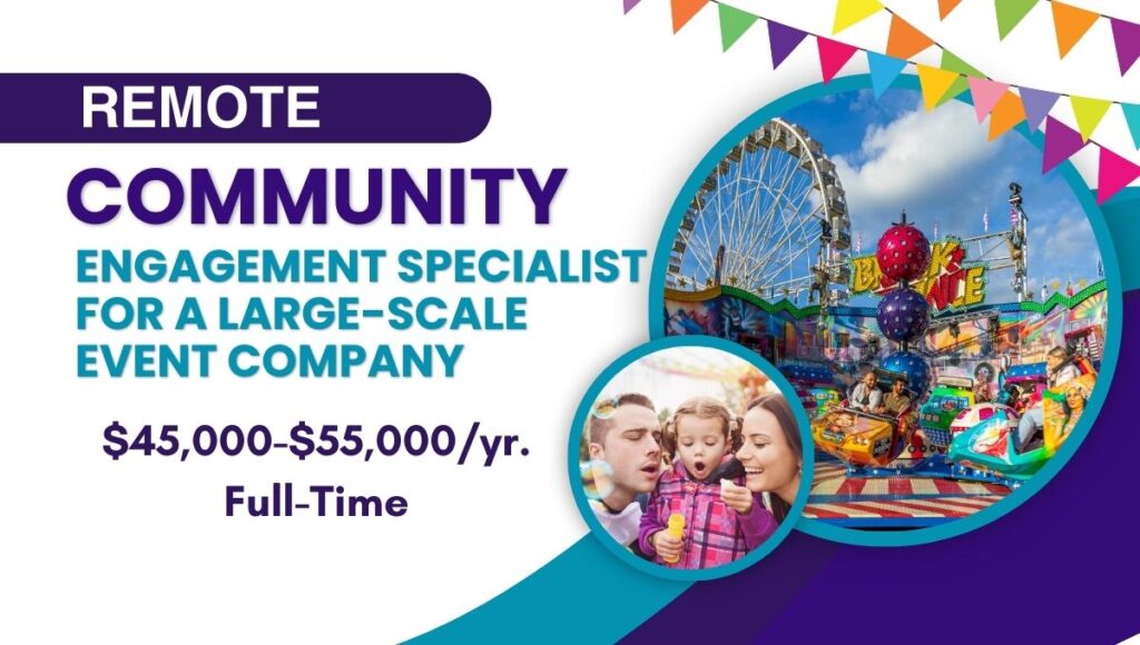 Remote Community Engagement Specialist Job