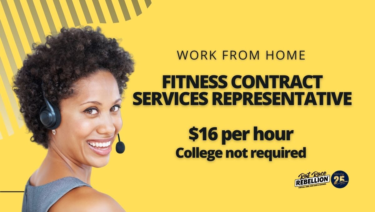 WORK FROM HOME Fitness Contract Services Representative