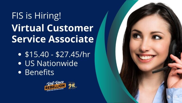 Customer Service Associate Rdi Work from Home for FIS: Virtual Customer Service Associate Role