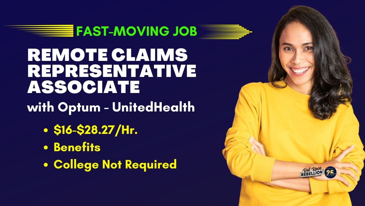 Fast Moving Job Claims Representative Associate with Optum