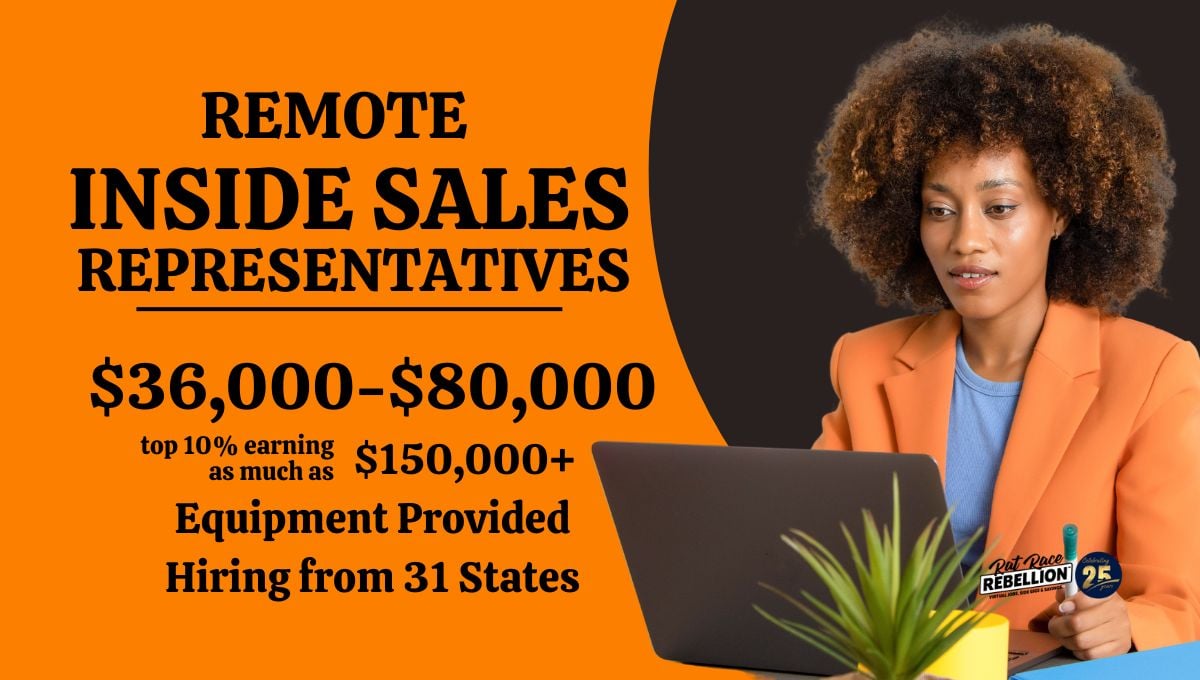 Remote Inside Sales Representatives with Angi $36,000 to $80,000, top 10% earning as much as $150,000 plus. Equipment provided, hiring from 31 states.