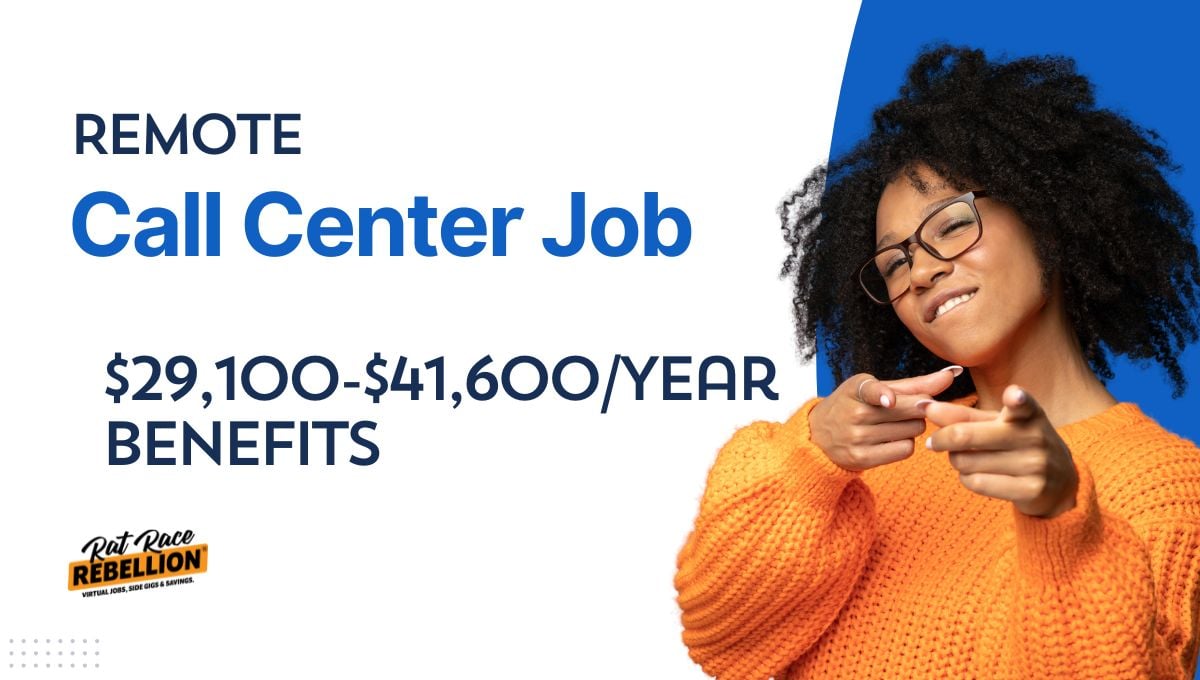 NEW! Remote Call Center Job: $29,100-$41,600/Yr., Benefits, Hiring in the US