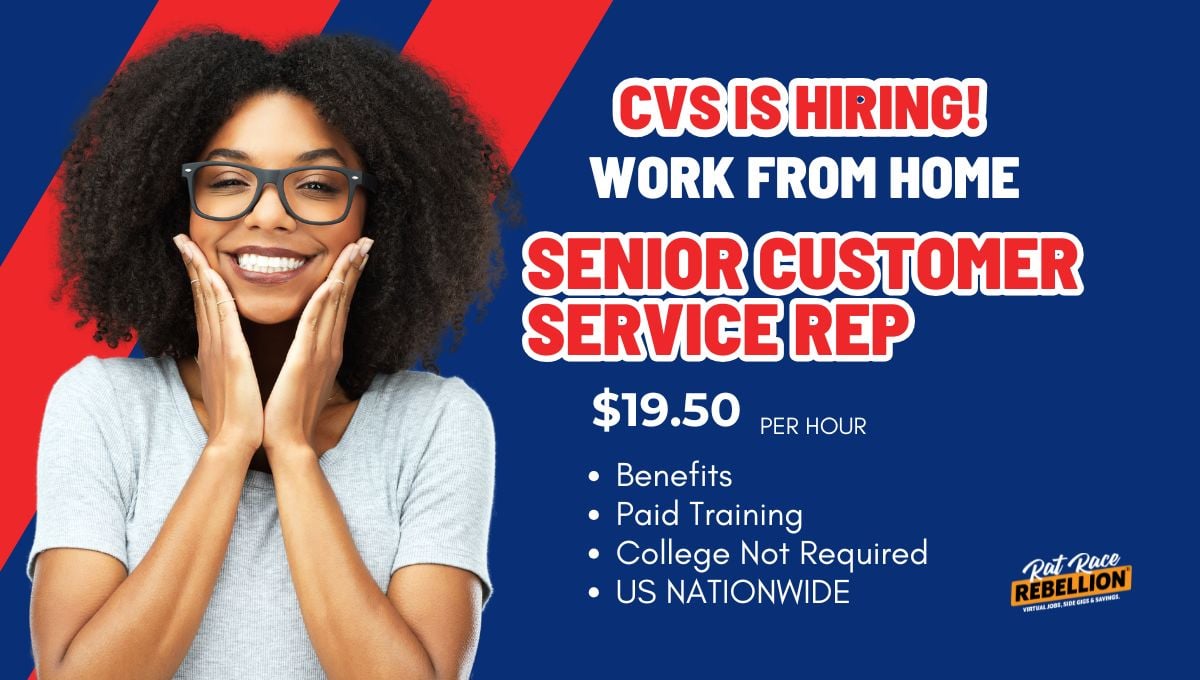 This CVS Company is Hiring: Remote Senior Customer Service Representative - $19.50/Hr, Benefits