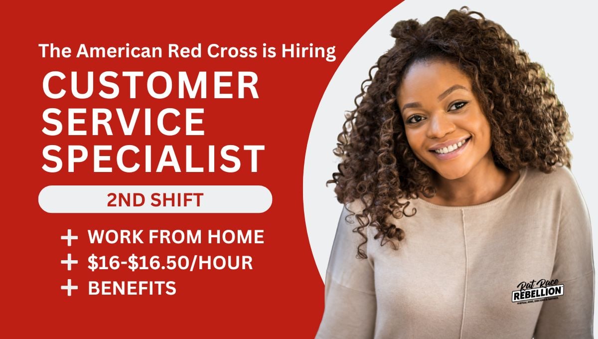 The American Red Cross is Hiring Remote Customer Service Specialist