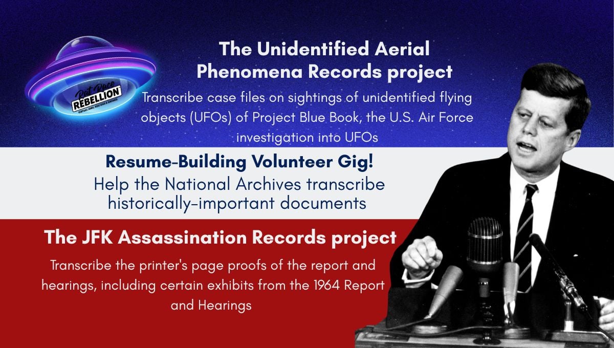 The Unidentified Aerial Phenomena Records project National Archives