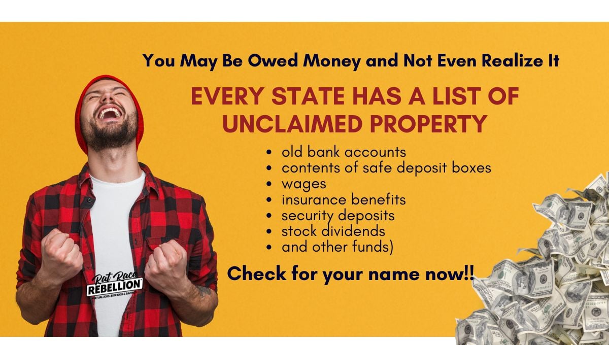 Does the State Owe You Money? Check These State Run Unclaimed Property Lists NOW!
