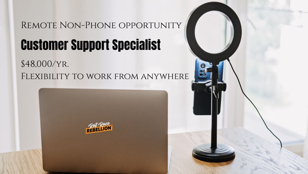 Non-Phone Remote Customer Support Specialist Role – $48,000 Salary, US Nationwide