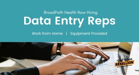 BroadPath Health Now Hiring Data Entry Reps - Work from home, equipment provided