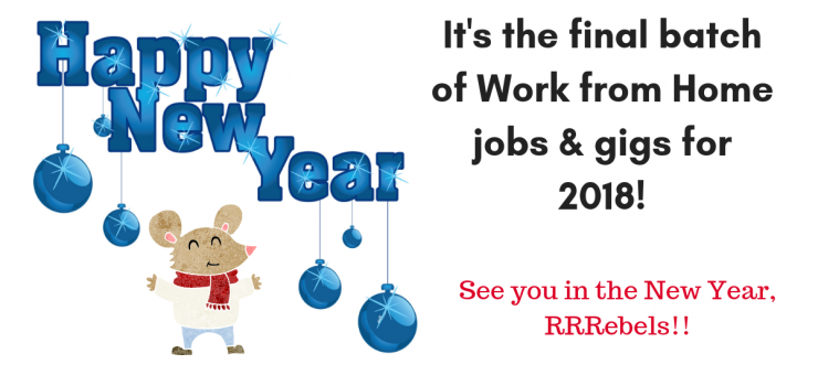 Home Real Work From Jobs By Rat Race Rebellion Work From Home Jobs Extra Cash Dec 29 2018 Jan 1 2019