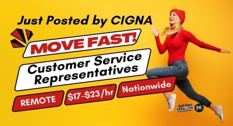 MOVE FAST! Cignar Remote Customer Service Representatives