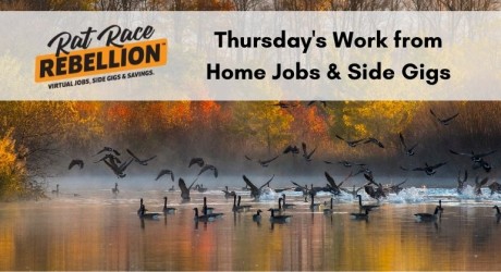Wednesday's work from home jobs and gigs