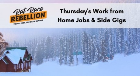 Thursday's work from home jobs and gigs