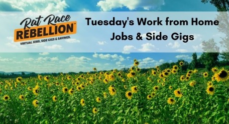 Tuesday's work from home jobs & gigs