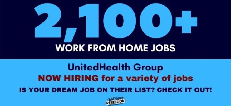 2,100+ work from home jobs - UnitedHealth Group now hiring for a variety of jobs. Is your dream job on their list? Check it out!