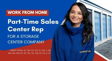 WORK FROM HOME Part Time Sales Center Rep US Storage(1)