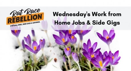 Wednesday's work from home jobs and gigs